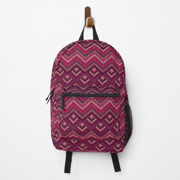 Vista previa del artículo con la obra «Diseño de onda en zigzag de espiga roja», diseñado y vendido por MrRoccoBlue.