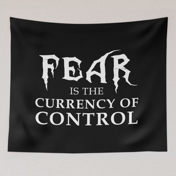 Item preview, Fear is the currency of control. designed and sold by ArtOfRebellion.