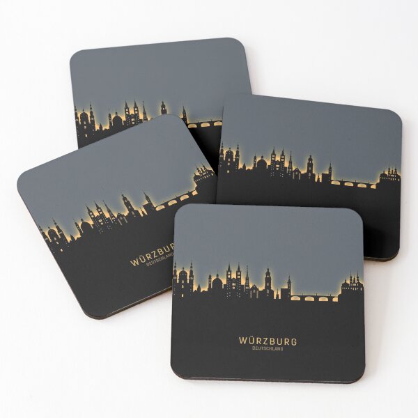 Item preview, Würzburg Germany Skyline designed and sold by ArtPrints.
