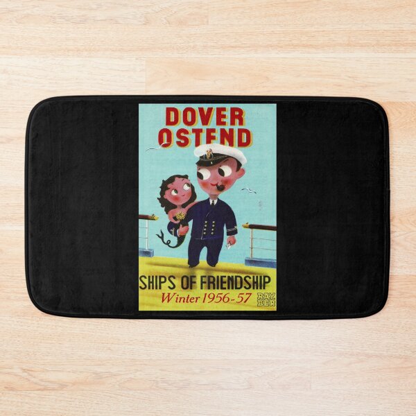Item preview, Dover Ostend 1958 retro poster designed and sold by CorasPosters.