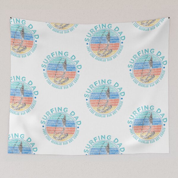 Item preview, surfer dad - retro surfing saying  designed and sold by pirminio.