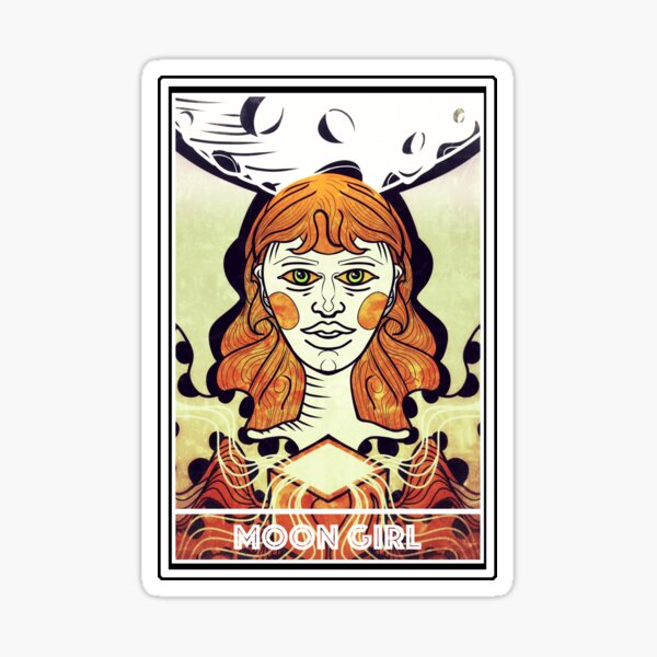 Moon Girl Sticker