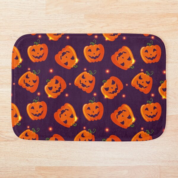 Item preview, Happy Halloween Pattern with Halloween Pumpkin Faces designed and sold by JayStacksArt.