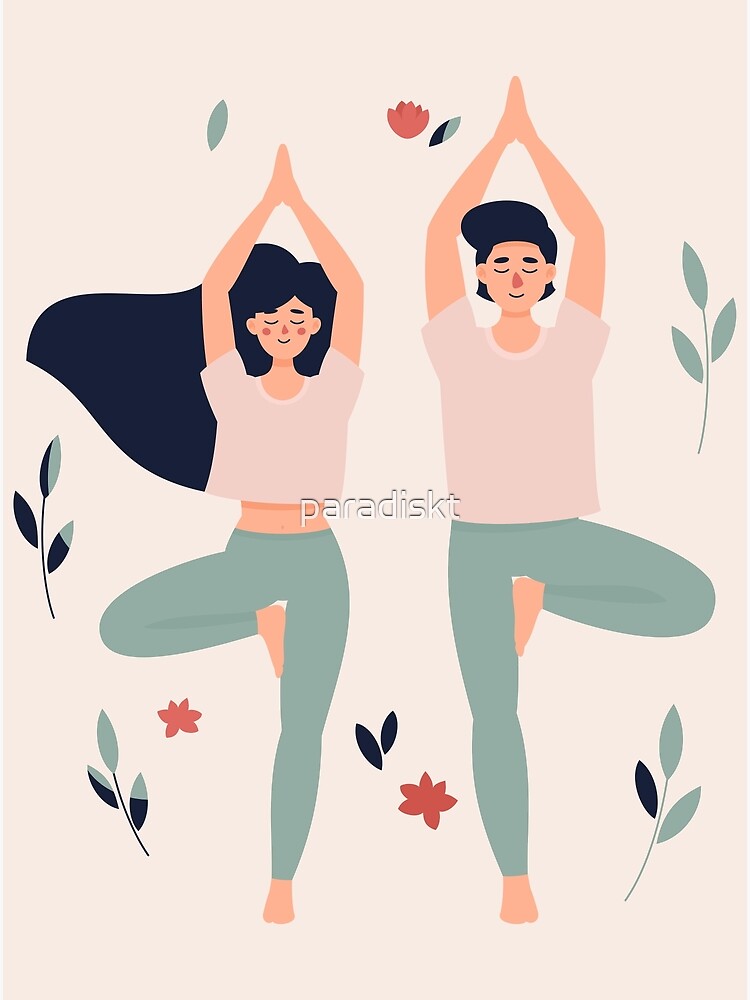 Namaste Yoga Art Good Vibes Print Yogini Lotus Pose Yoga Print