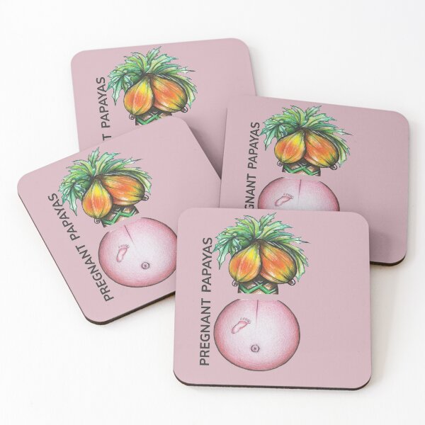 Item preview, PREGNANT PAPAYAS by FrankenDuo gelato pink designed and sold by FrankenDuo.