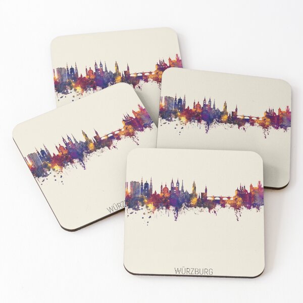 Item preview, Würzburg Germany Skyline designed and sold by ArtPrints.