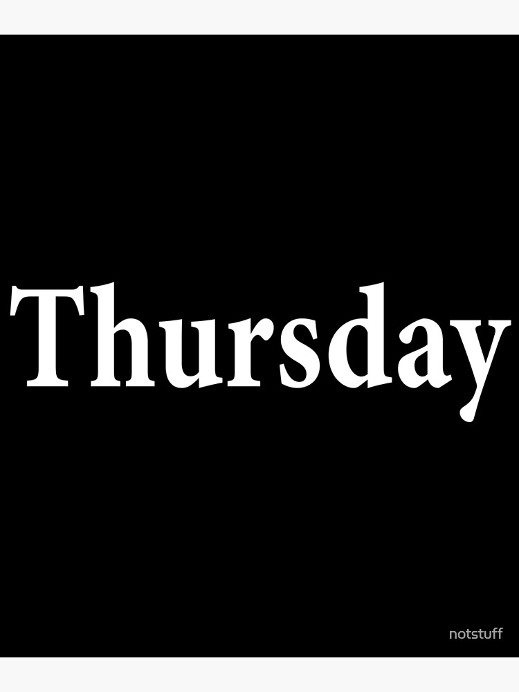 Thursday - Norse God - Thor's day - God of Thunder - thuyay by notstuff