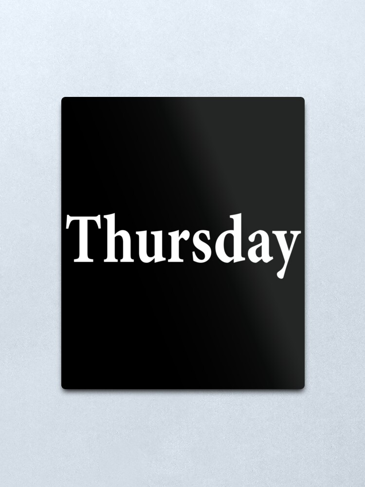 Alternate view of Thursday - Norse God - Thor's day - God of Thunder - thuyay Metal Print