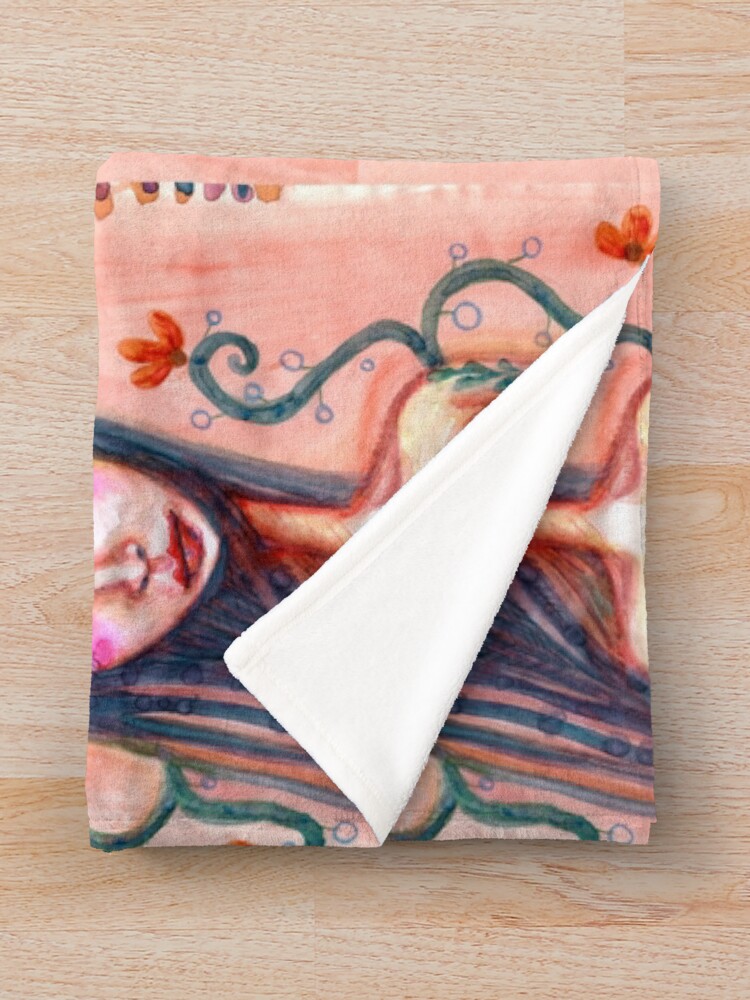 Alternate view of Waiting For Spring Throw Blanket