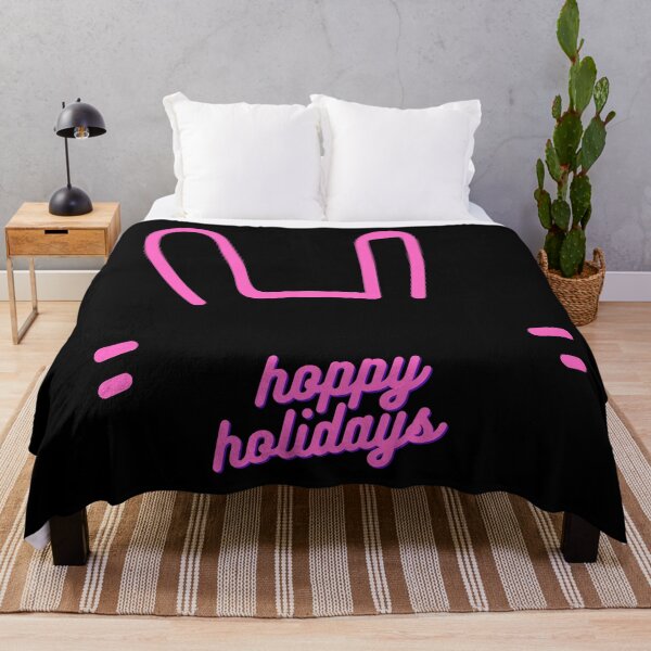 Item preview, Christmas Rabbit Hoppy Holidays Rabbit Lovers Gift Bunnies Owners designed and sold by Nathalie Aynié.