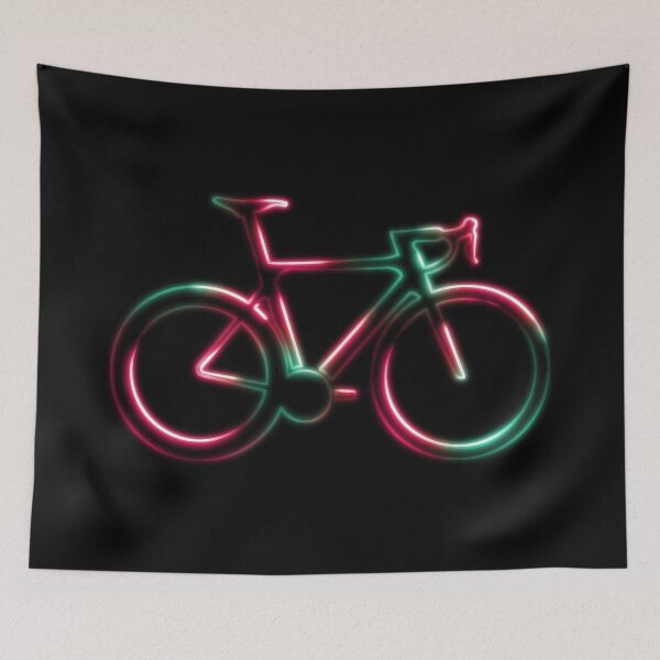 Item preview, Red Green Neon Glow Road Bicycle designed and sold by RabeDesigns.