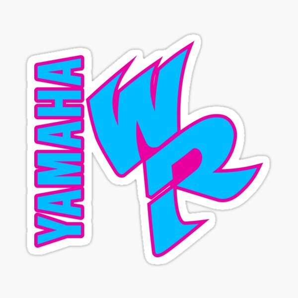 YAMAHA WR Vintage Logo Sticker