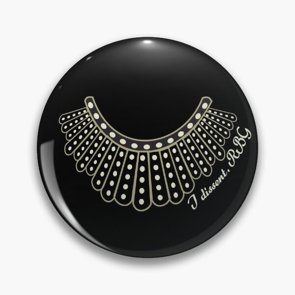 Item preview, Ruth Bader Ginsberg Dissent Collar I dissent gift designed and sold by CareShare Design.