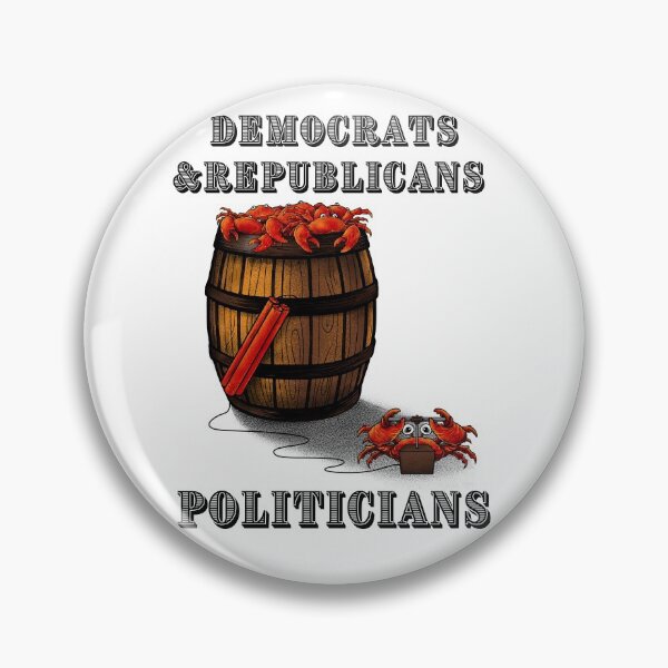 Item preview, Crabs in a Barrel Democrats & Republicans  designed and sold by SayWhatJAY.
