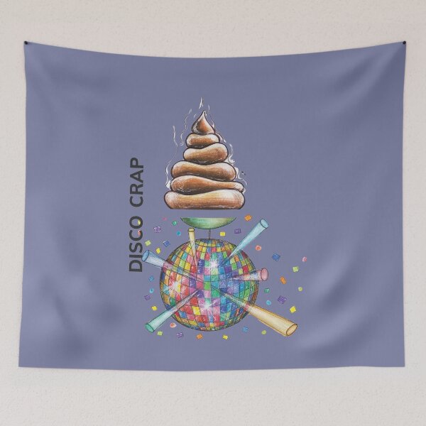 Item preview, DISCO CRAP by FrankenDuo grayish blue designed and sold by FrankenDuo.