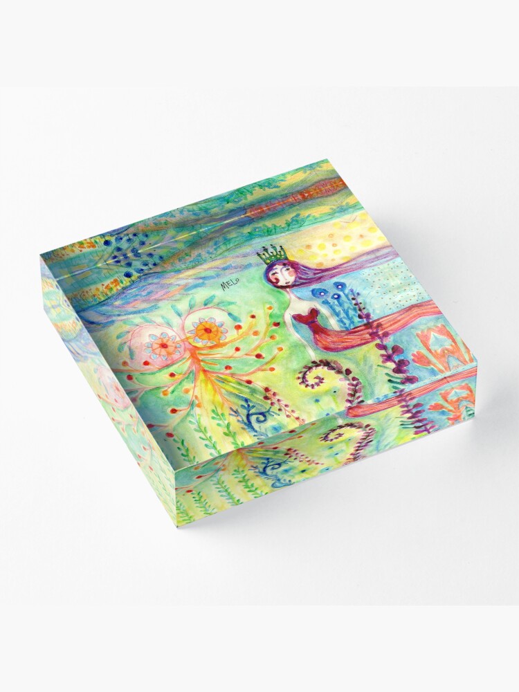 Alternate view of Tales in Paradise Acrylic Block