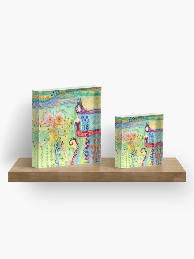 Alternate view of Tales in Paradise Acrylic Block