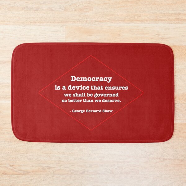 Item preview, Democracy Diamond Typography George Bernard Shaw Quote (Red)  designed and sold by DesignsofNote.