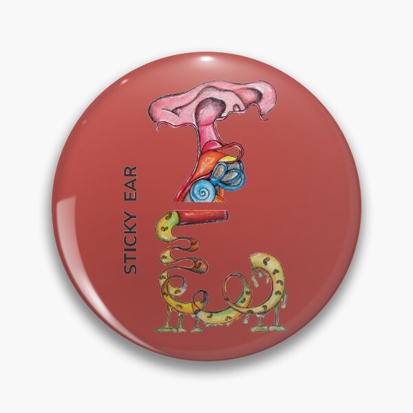 Item preview, STICKY EAR by FrankenDuo sunset red designed and sold by FrankenDuo.