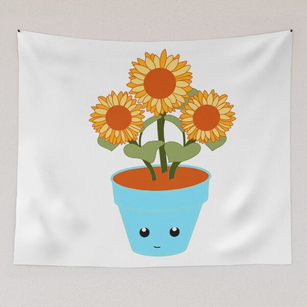 Item preview, Cute Sunflower Plant with Face designed and sold by EttieTheYettie.