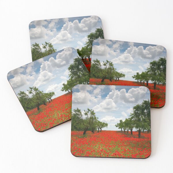 Item preview, Almond Trees & Poppies, Spain designed and sold by Tom  Mackie.