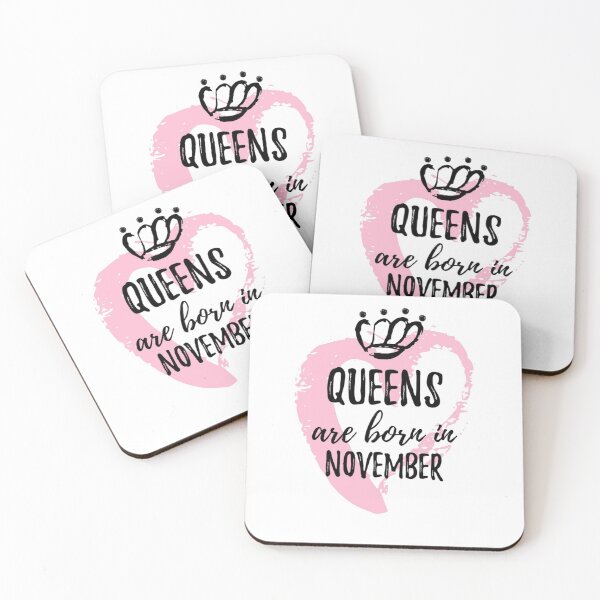 Item preview,  queens are born in november pink design designed and sold by thecakeseries.