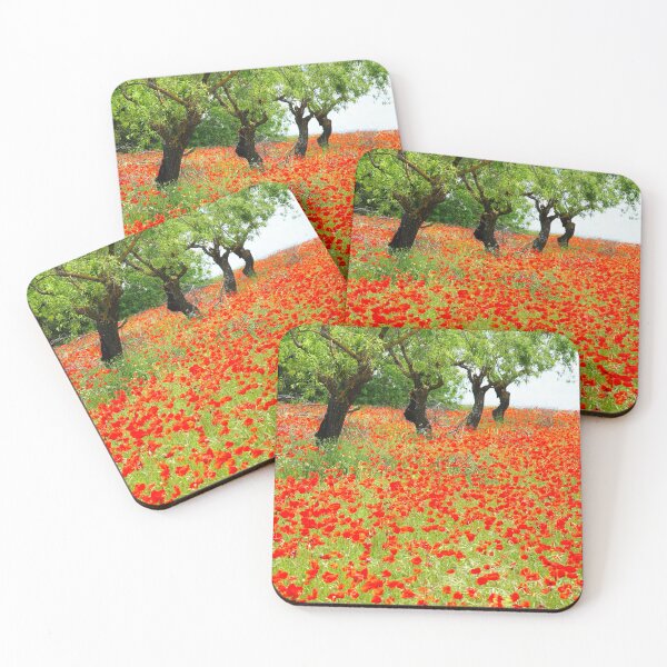 Item preview, Almond Trees & Poppies, Spain designed and sold by Tom  Mackie.