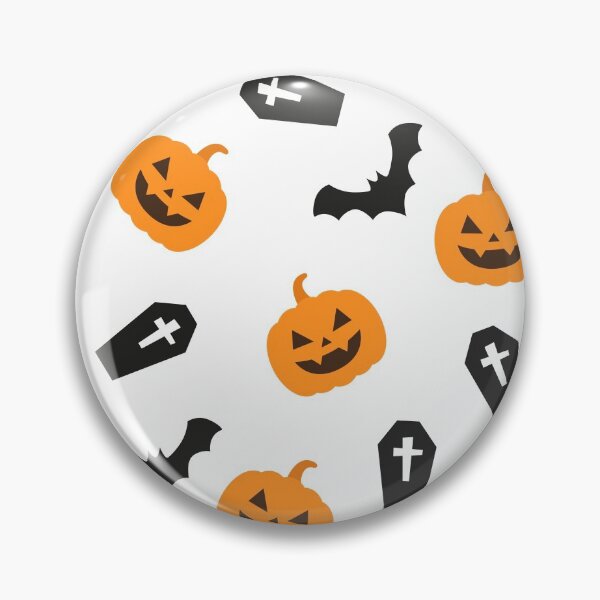 Item preview, Halloween Pattern with Spooky Halloween Bats and Pumpkin Faces designed and sold by JayStacksArt.