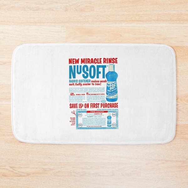 Item preview, MIRACLE RINSE FABRIC SOFTENER! - NUSOFT ADVERT designed and sold by ThrowbackAds.