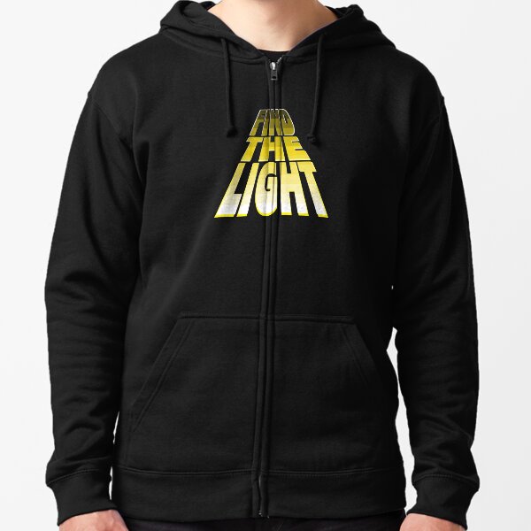 Find the Light - Yellow. Zipped Hoodie