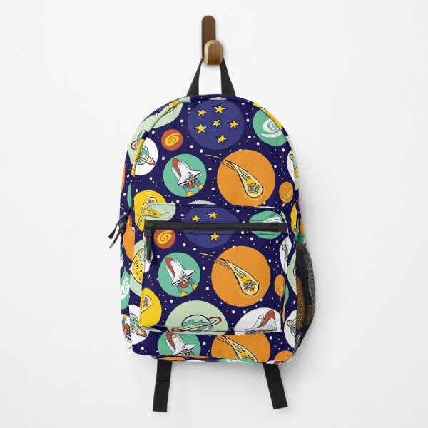Item preview, Vector colourful space shuttle blast off elements in circles repeat pattern. designed and sold by jamiesoondesign.