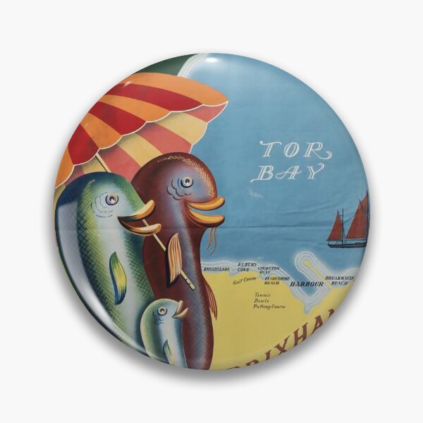 Item preview, Brixham Devon retro poster designed and sold by CorasPosters.