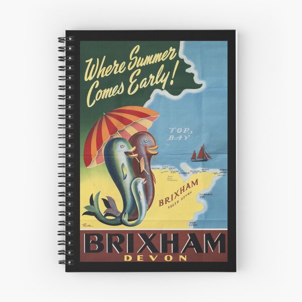 Item preview, Brixham Devon retro poster designed and sold by CorasPosters.