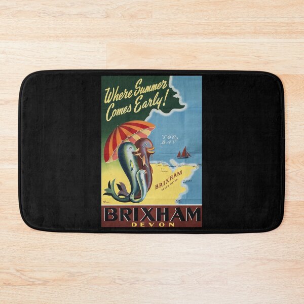 Item preview, Brixham Devon retro poster designed and sold by CorasPosters.