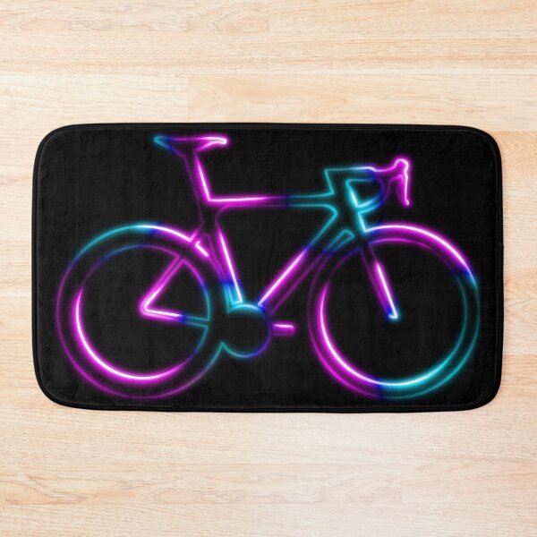 Item preview, Pink Blue Neon Glow Road Bicycle designed and sold by RabeDesigns.