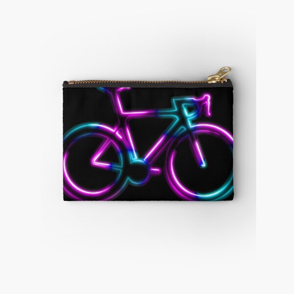 Item preview, Pink Blue Neon Glow Road Bicycle designed and sold by RabeDesigns.