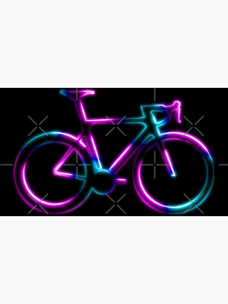 Neon blue online bike