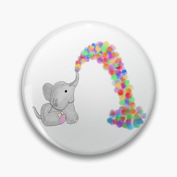 Item preview, Elephant spitting Rainbow Water designed and sold by Katy Briant.