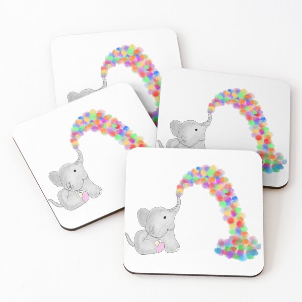 Item preview, Elephant spitting Rainbow Water designed and sold by Katy Briant.