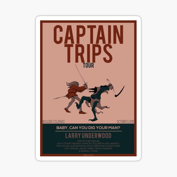 Captain Trips Tour | The Stand | Stephen King Sticker