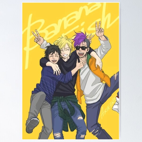 Banana Fish Official Art  Cartazes gráficos, Poster japonês