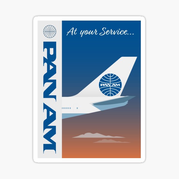 Vista previa del artículo con la obra «Diseño de Pan American World Airways», diseñado y vendido por justjonboy.