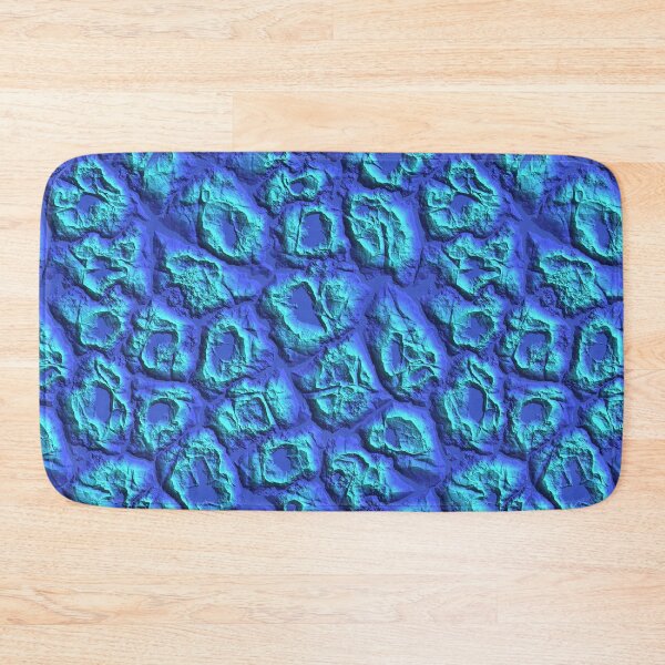 Item preview, Blue turquoise irregular spots with embossed 3d effect designed and sold by gallofoto.