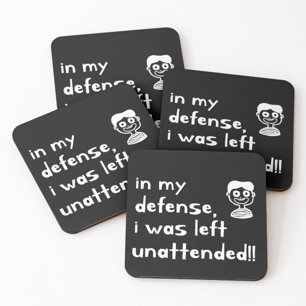 Item preview, in my defense, i was left unattended! designed and sold by Spicy Chilli.