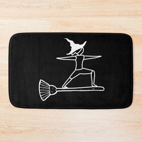 Item preview, Yoga Witch Halloween Warrior II pose designed and sold by OlgaZhu.