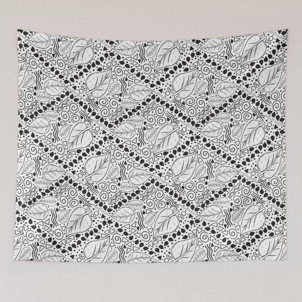 Artikelvorschau, Leaf Doodle Seamless Surface Pattern Design entworfen und verkauft von ZaryaKiqo.