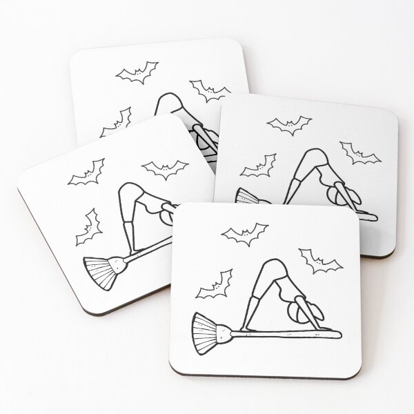 Item preview, Yoga Halloween Witch Downward-Facing Dog pose designed and sold by OlgaZhu.