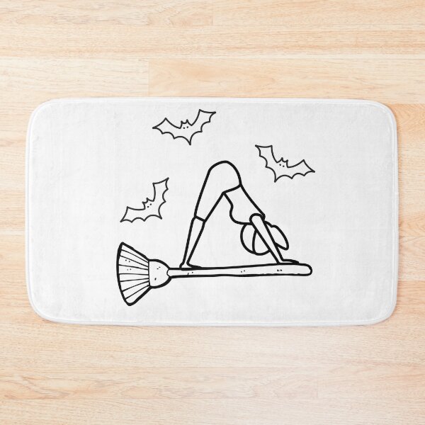 Item preview, Yoga Halloween Witch Downward-Facing Dog pose designed and sold by OlgaZhu.