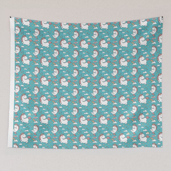 Item preview, Unicorn, rainbow & stars designed and sold by CreativeNewDesigns.