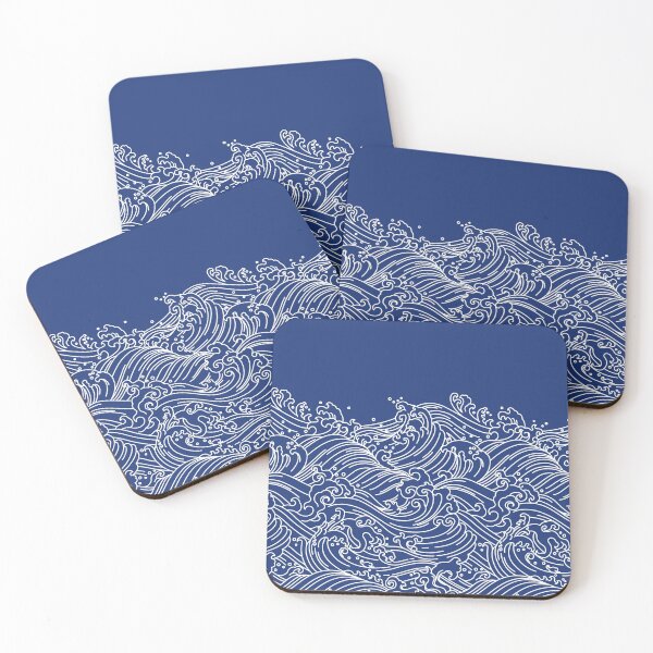 Item preview, Beautiful Blue Ocean Waves designed and sold by Vector Scout Lab.
